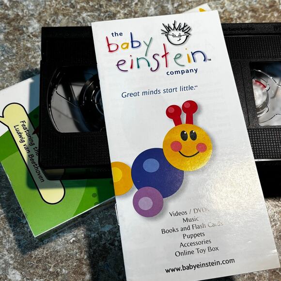 Baby Einstein Baby Shakespeare Beethoven Poetry VHS Tape 1-4 Years Old Education - Picture 3 of 12